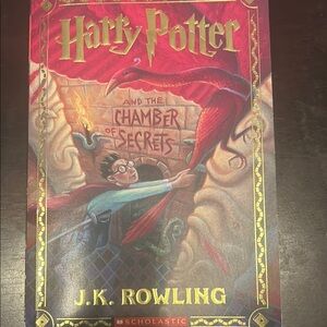 Scholastic Harry Potter Book with Red and Gold Cover